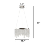 15.7-inch Luxury Modern Pendant Light Crystal Chandelier  - image 8