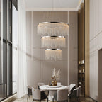 23.6-inch Three-layer Fancy Crystal Chandelier - image 3