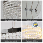 23.6-inch Three-layer Fancy Crystal Chandelier - image 6