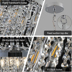 Large Contemporary Luxury Crystal Chandeliers  - image 8
