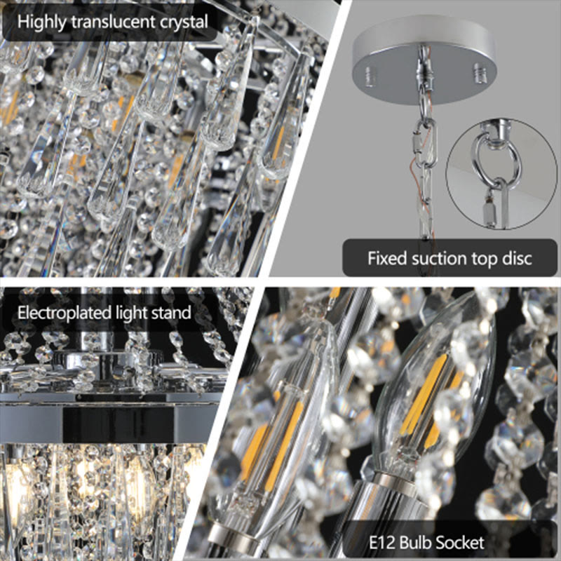 Large Contemporary Luxury Crystal Chandeliers  - image 8