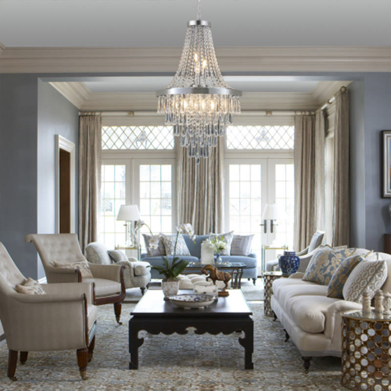 Large Contemporary Luxury Crystal Chandeliers  - image 4