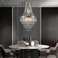 Large Contemporary Luxury Crystal Chandeliers  - Sliver - image 0