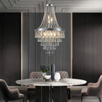 Large Contemporary Luxury Crystal Chandeliers  - Sliver - image 0