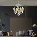 22-inch Gold Luxury Crystal 5-light Led Pendant Lamp - image 3