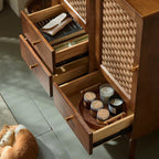 Solid Wood Retro Chest Of Drawers Storage Cabinet - image 10