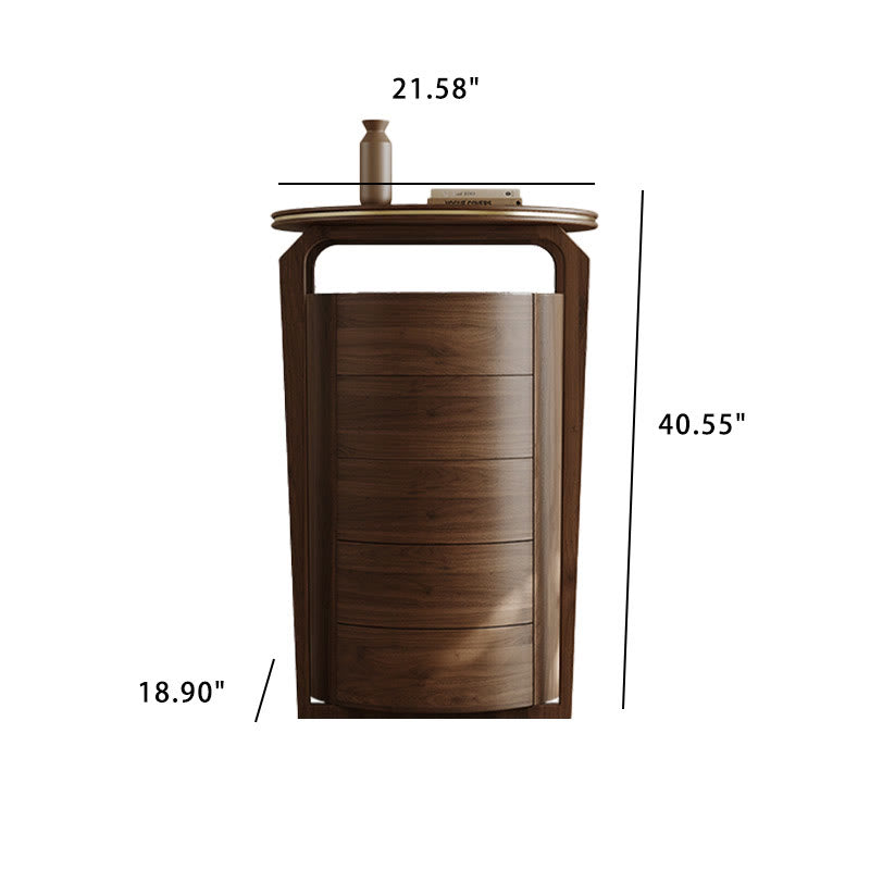 Mid-century Stone Tabletop Storage Cabinet - image 8