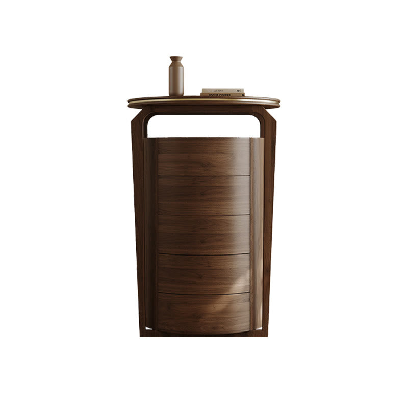 Mid-century Stone Tabletop Storage Cabinet - image 1