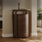 Mid-century Stone Tabletop Storage Cabinet - image 3