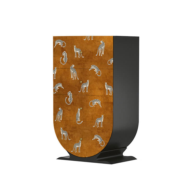 Modern Pattern Solid Wood Storage Cabinet