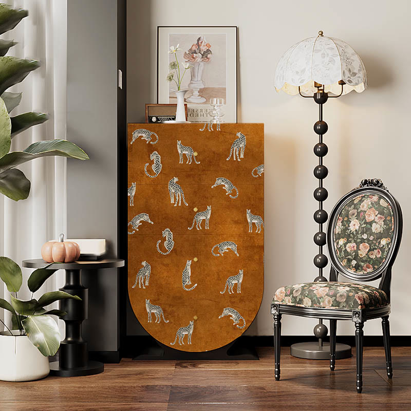 Modern Pattern Solid Wood Storage Cabinet - image 2