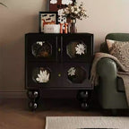 Retro Print Solid Wood Storage Cabinet - image 4