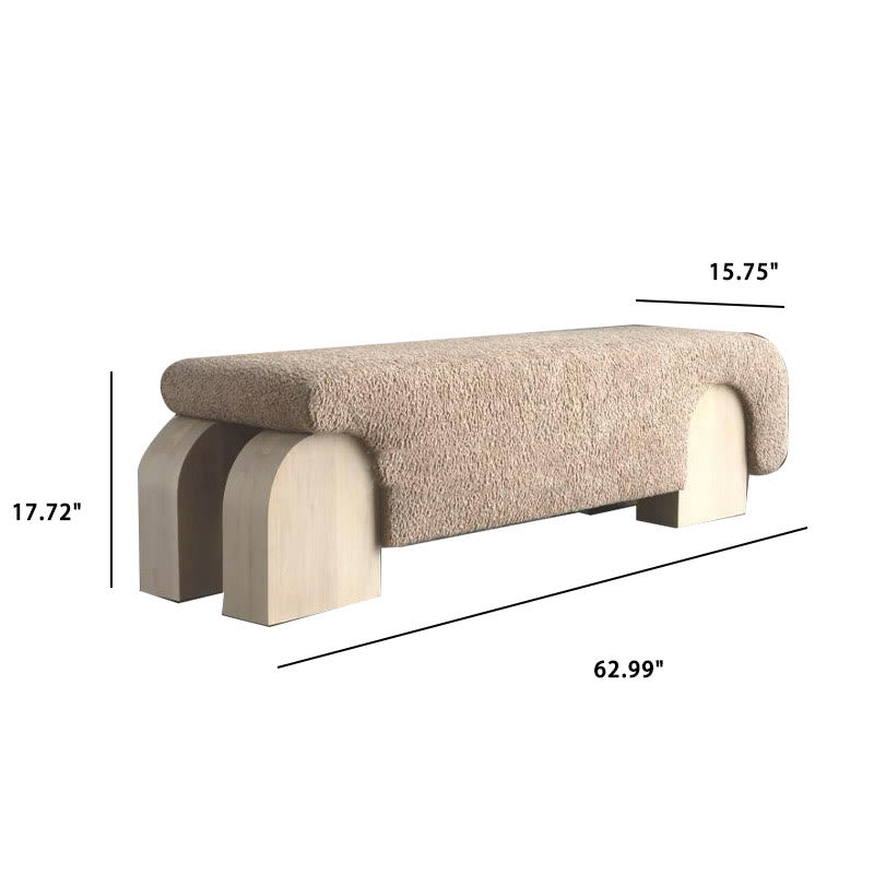 Creative Bedroom Upholstered Solid Wood Bedside Bench - image 6