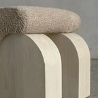 Creative Bedroom Upholstered Solid Wood Bedside Bench - image 5