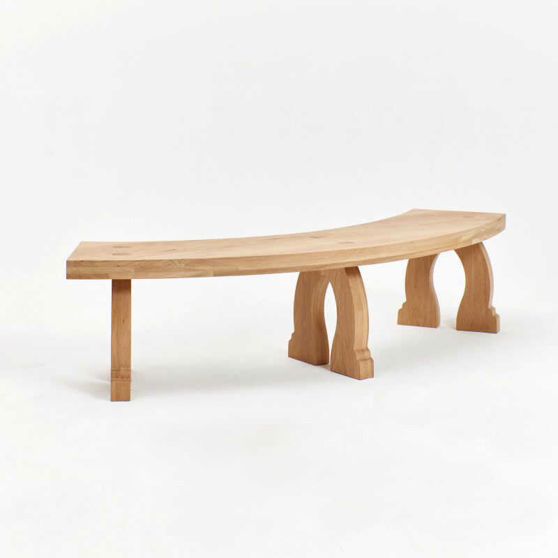 Retro Living Room Solid Wood Bench - image 7