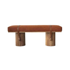 Retro Solid Wood Living Room Sofa Bench - image 1