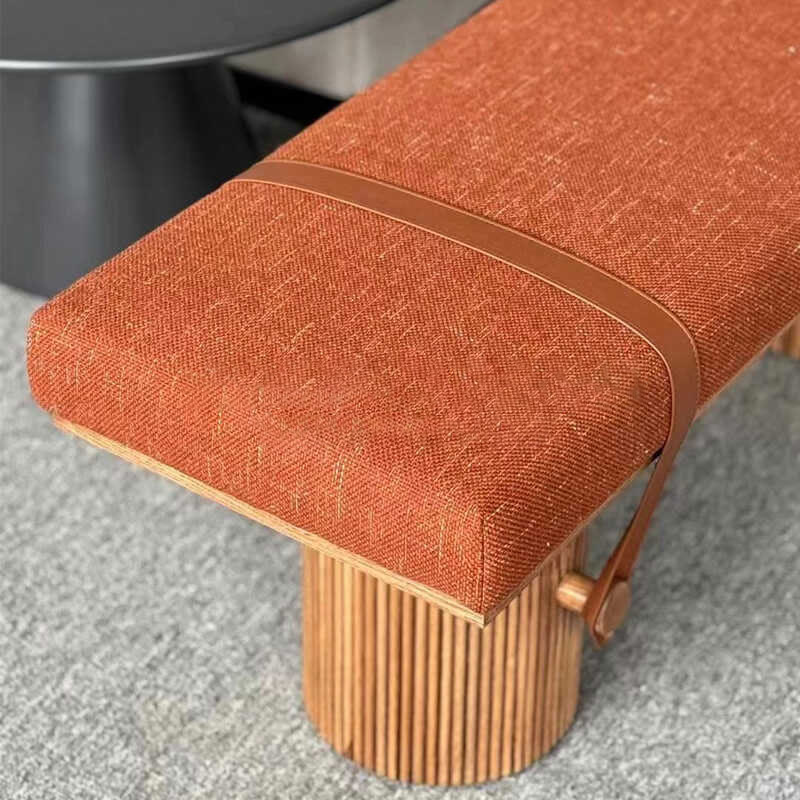 Retro Solid Wood Living Room Sofa Bench - image 5