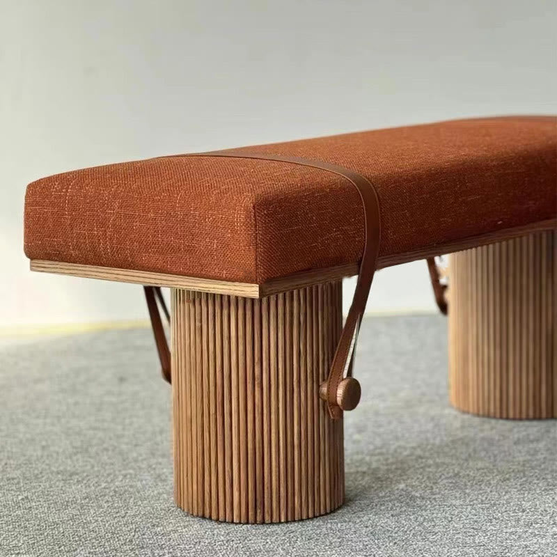 Retro Solid Wood Living Room Sofa Bench - image 6