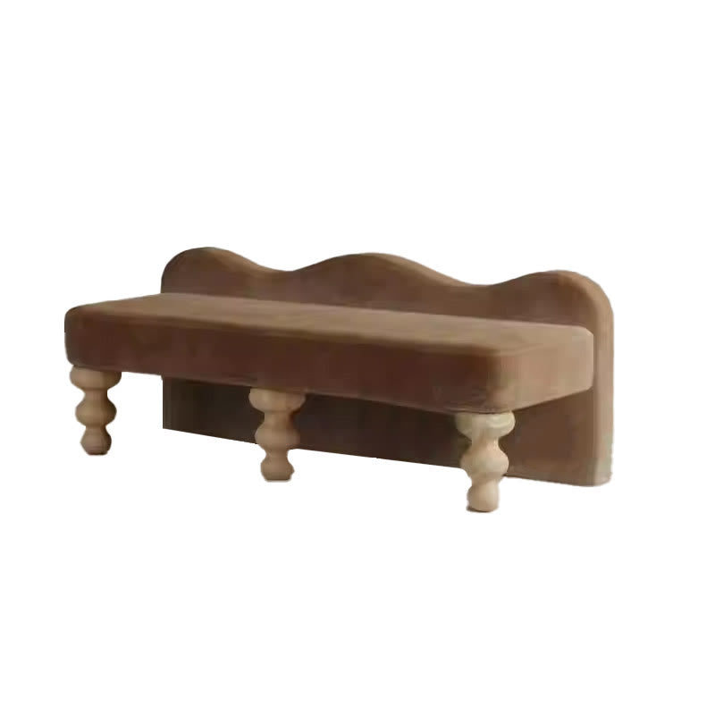 Fan-shaped Back Living Room Sofa Bench - image 1