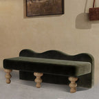 Fan-shaped Back Living Room Sofa Bench - image 5