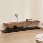 Solid Wood Creative Clip-shaped Living Room Bench - image 4