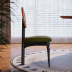 1x/2x Small Living Room Back Chair Solid Wood Dining Chair - image 4