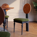 1x/2x Small Living Room Back Chair Solid Wood Dining Chair - Black - 2x - image 0
