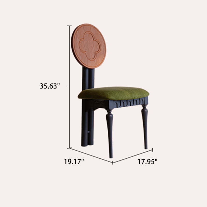 1x/2x Small Living Room Back Chair Solid Wood Dining Chair - image 8