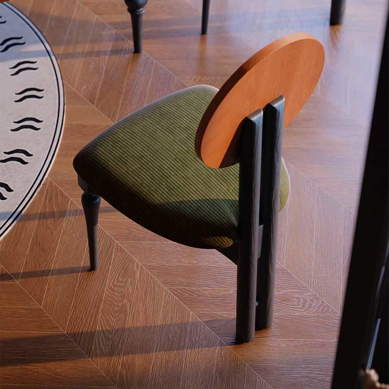 1x/2x Small Living Room Back Chair Solid Wood Dining Chair - image 7