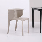 1x/2x Modern Curved Wrap-around Saddle Leather Dining Chair - Beige - 2x - image 7