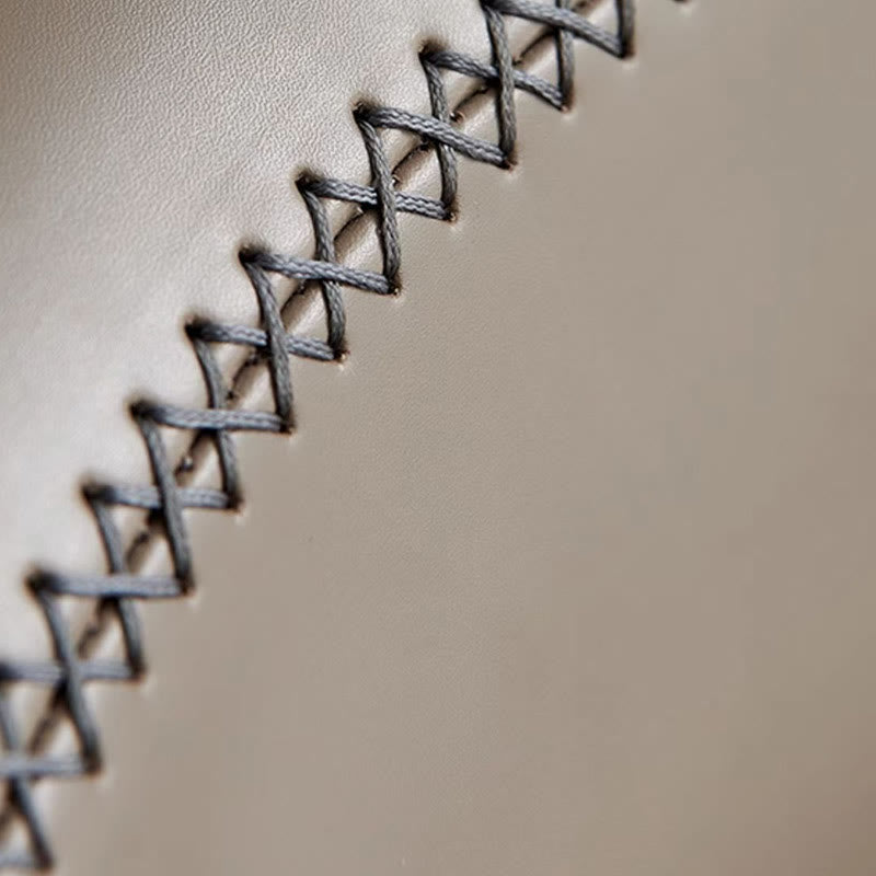 1x/2x Modern Swivel Saddle Leather Dining Chair With Armrests