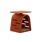 Orange Saddle Leather Cat Bed Side Table - image 1