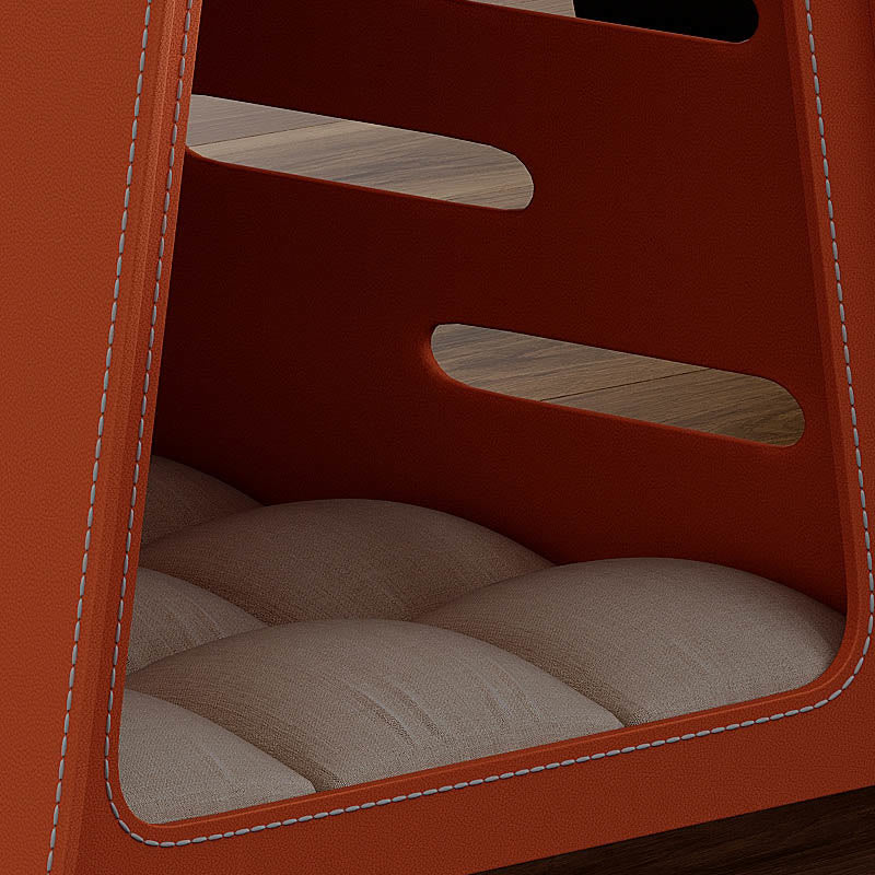Orange Saddle Leather Cat Bed Side Table - image 5