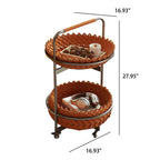 Simple Saddle Leather Mobile Side Table - image 10