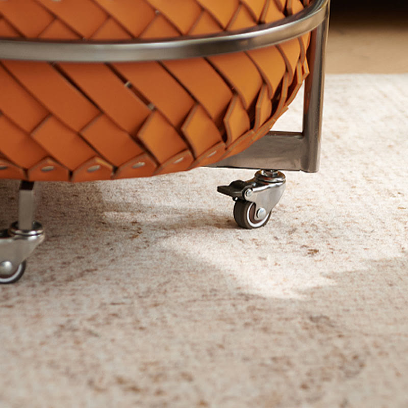 Simple Saddle Leather Mobile Side Table - image 6
