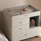 Multifunctional Visual Storage Saddle Leather Nightstand - image 4