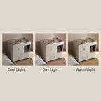 Multifunctional Visual Storage Saddle Leather Nightstand - image 6