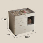 Multifunctional Visual Storage Saddle Leather Nightstand - image 7