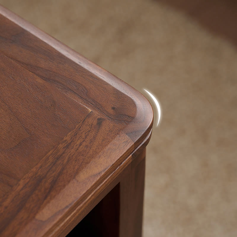 Movable Extendable Solid Wood Trolley Coffee Table Side Table - image 8