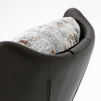 Embroidered Solid Wood Saddle Leather Single Recliners - image 5