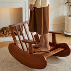 Single Corduroy Solid Wood Recliners - image 5