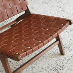 Solid Wood Vintage Rope Lounge Chair - image 9