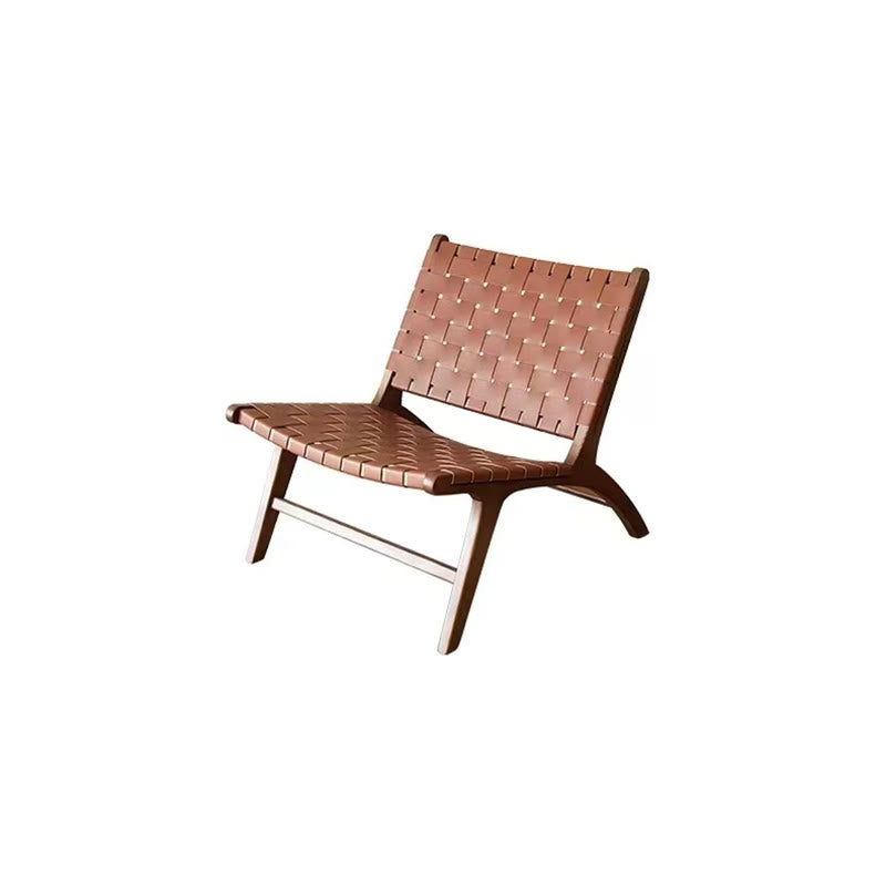 Solid Wood Vintage Rope Lounge Chair - image 1
