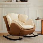 Mid-century Style Leisure Single Recliners - Brown - image 2