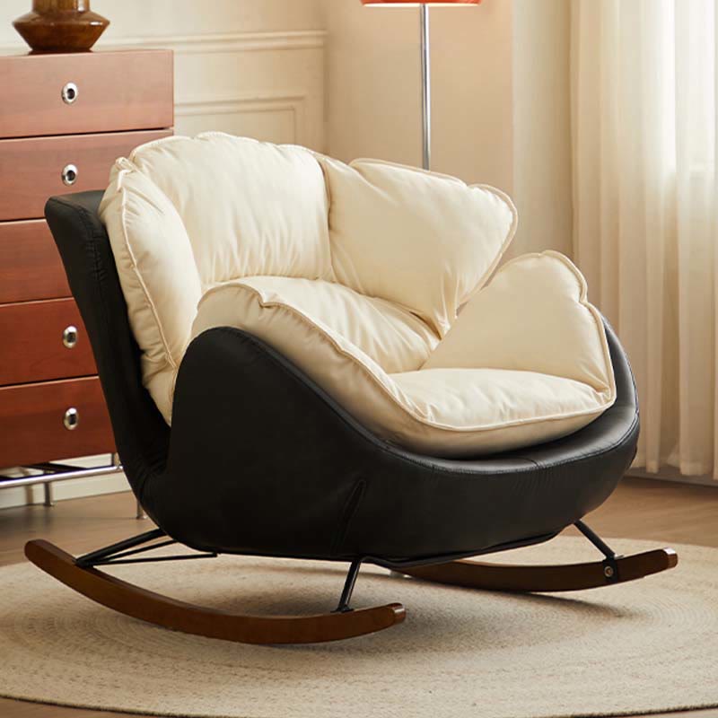 Mid-century Style Leisure Single Recliners - Black - image 0