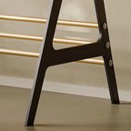 Saddle Leather Storage Solid Wood Dressing Table - image 6