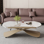 Rectangular  Stone Top Dining Table with Casters - image 2