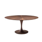 47" Retro Solid Wood Round Dining Table - image 1