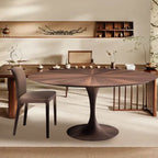 47" Retro Solid Wood Round Dining Table - image 2
