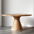 47" Living Room Farmhouse Style Circle Dining Table - image 2